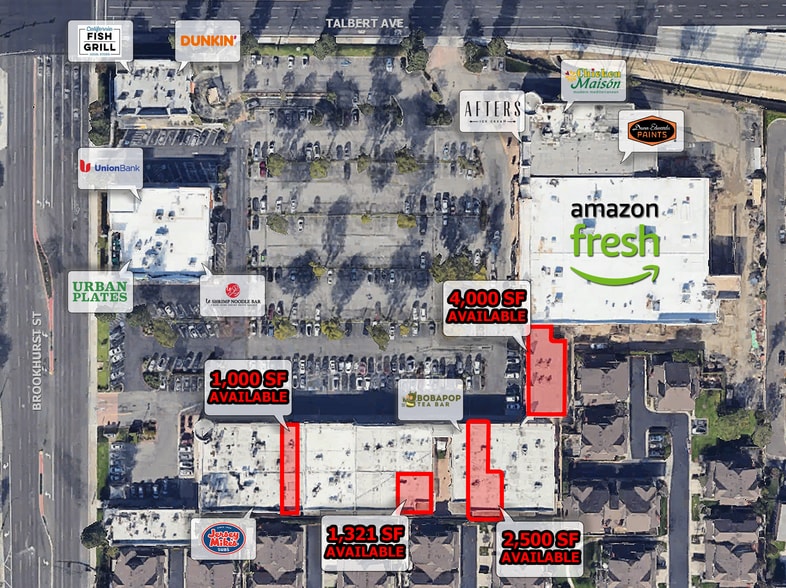 18000-18122 Brookhurst, Fountain Valley, CA for lease - Aerial - Image 1 of 8