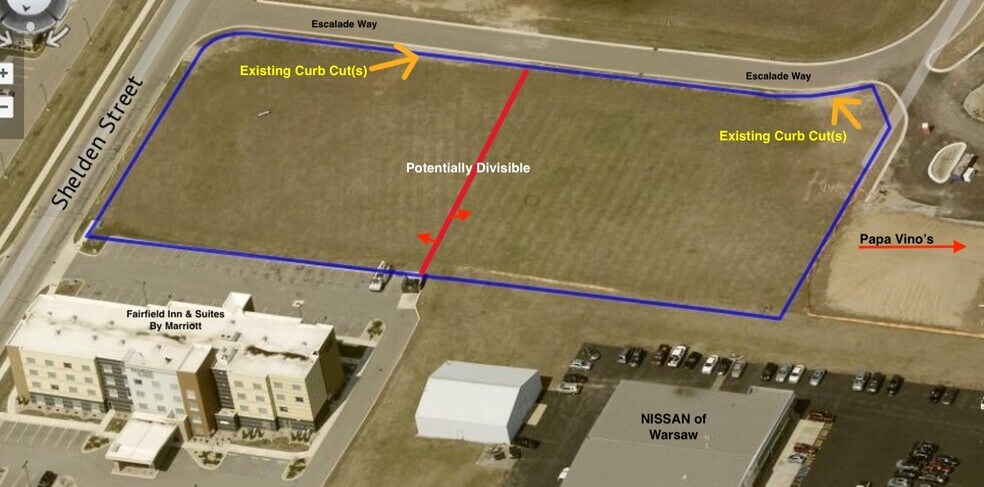 TBD Escalade Way at Sheldon St., Warsaw, IN for sale - Aerial - Image 3 of 8