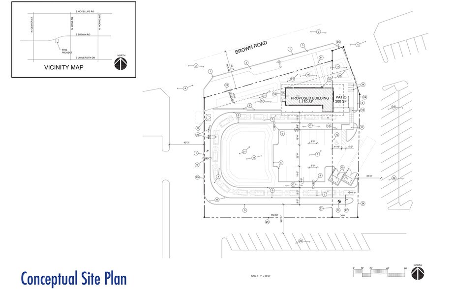 251 E Brown Rd, Mesa, AZ for lease - Site Plan - Image 3 of 4