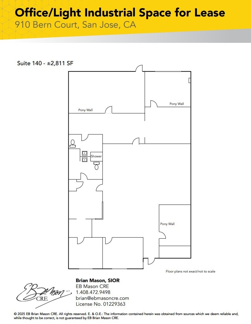 1510 Old Oakland Rd, San Jose, CA for lease Floor Plan- Image 1 of 1