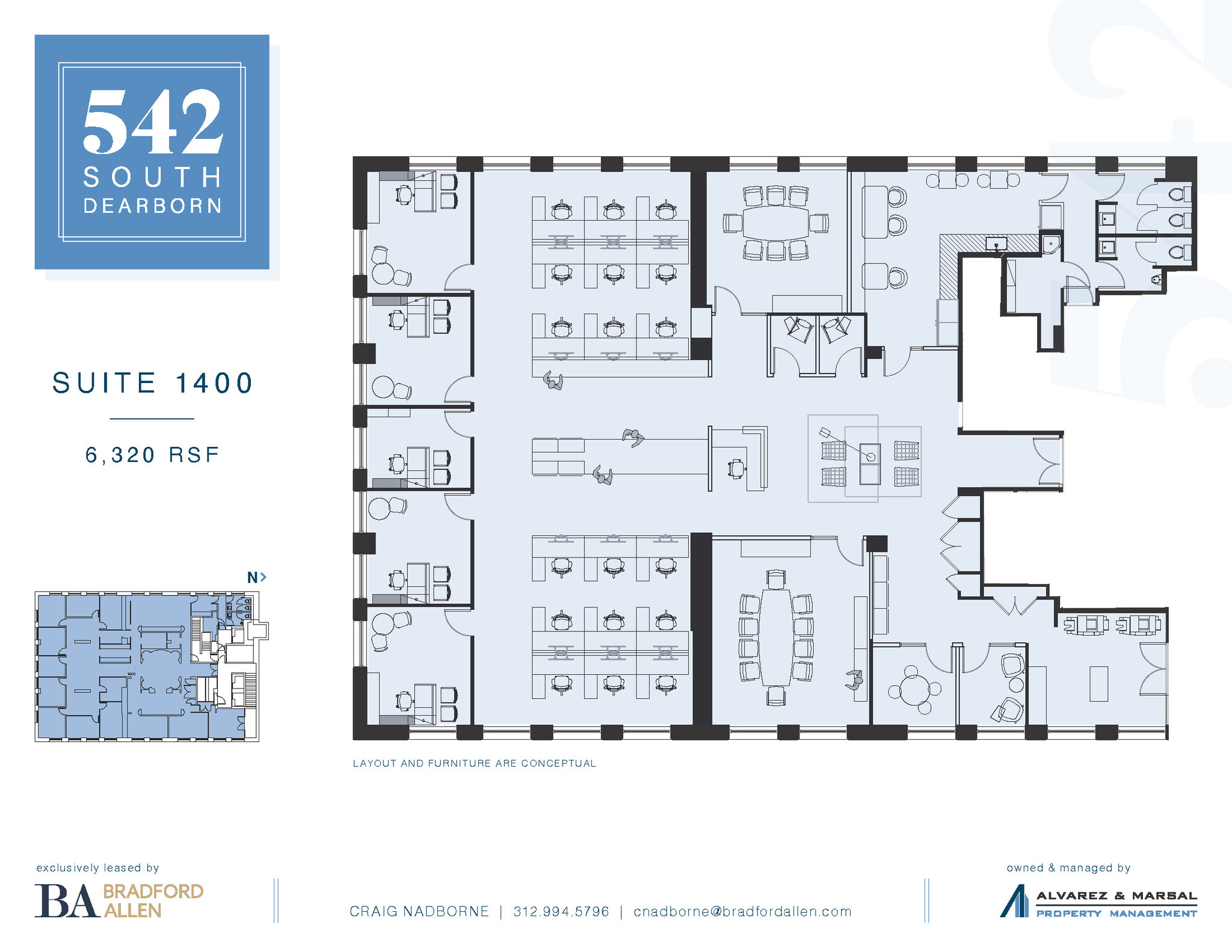 542-550 S Dearborn St, Chicago, IL for lease Floor Plan- Image 1 of 2