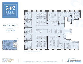 542-550 S Dearborn St, Chicago, IL for lease Floor Plan- Image 1 of 2