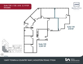 10497 Town & Country Way, Houston, TX for lease Floor Plan- Image 2 of 2