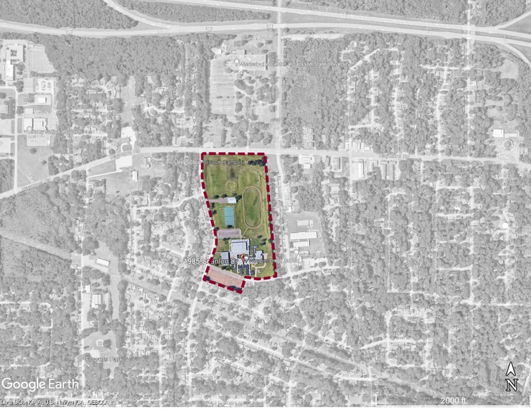 1985 Scanlon Dr, Jackson, MS for sale - Aerial - Image 2 of 2