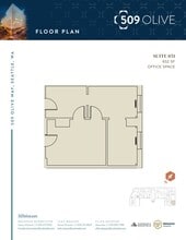 509 Olive Way, Seattle, WA for lease Floor Plan- Image 1 of 1