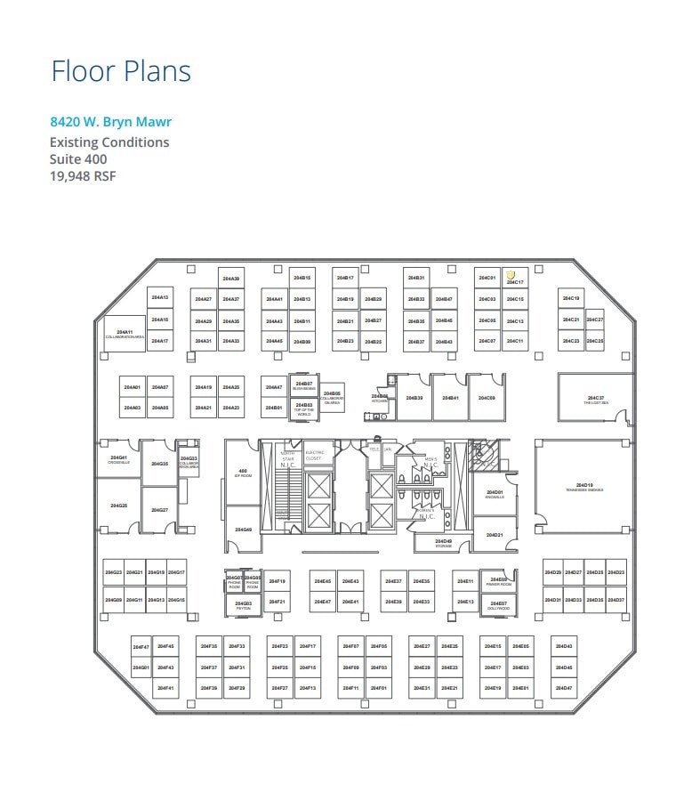 8410 W Bryn Mawr Ave, Chicago, IL for lease Floor Plan- Image 1 of 3