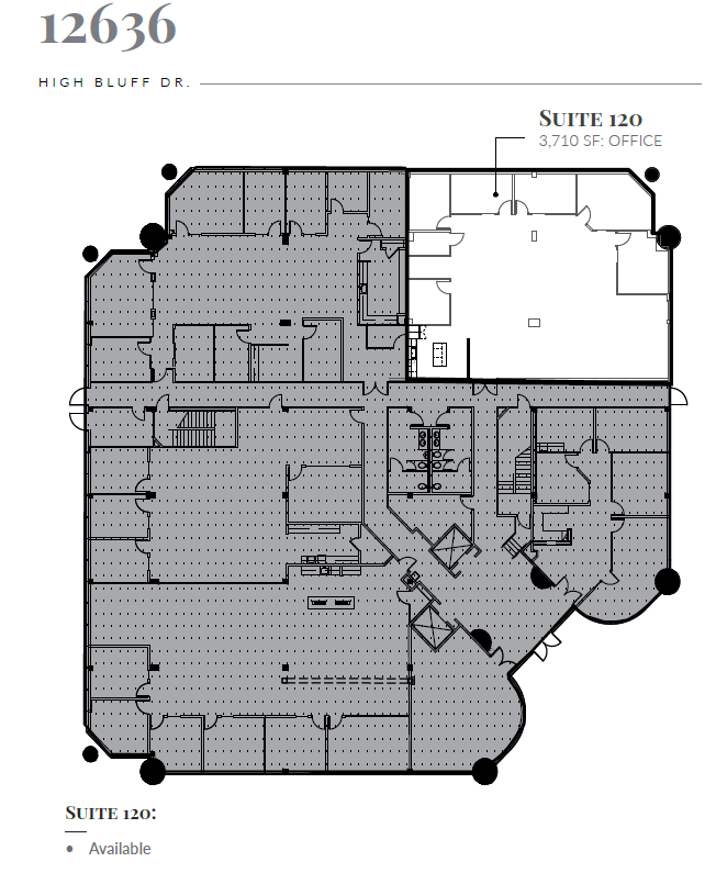 12626 High Bluff Dr, San Diego, CA for lease Floor Plan- Image 1 of 5