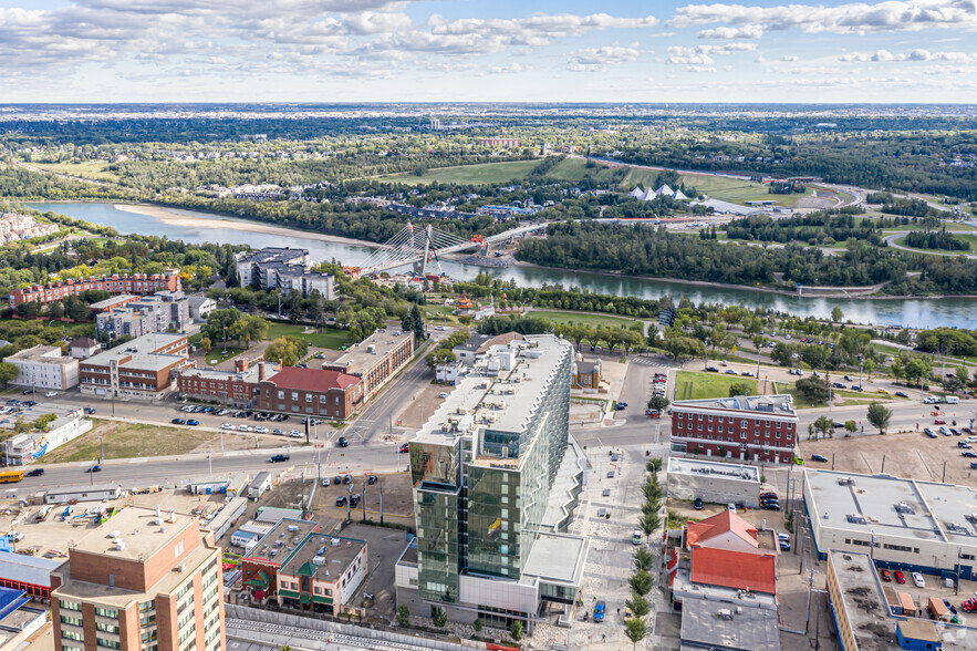 9576 Jasper Ave, Edmonton, AB for lease - Aerial - Image 3 of 10