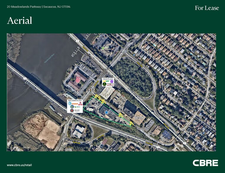 20 Meadowlands Pky, Secaucus, NJ for lease - Aerial - Image 2 of 8
