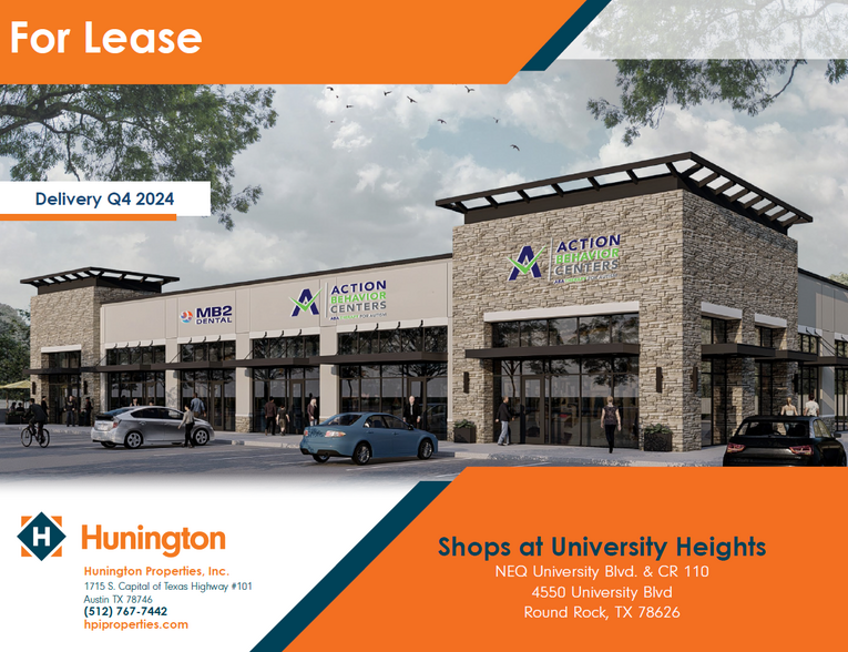 4450 University Blvd, Round Rock, TX for lease - Building Photo - Image 1 of 1