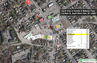 112 Main St, South Glens Falls, NY - aerial  map view