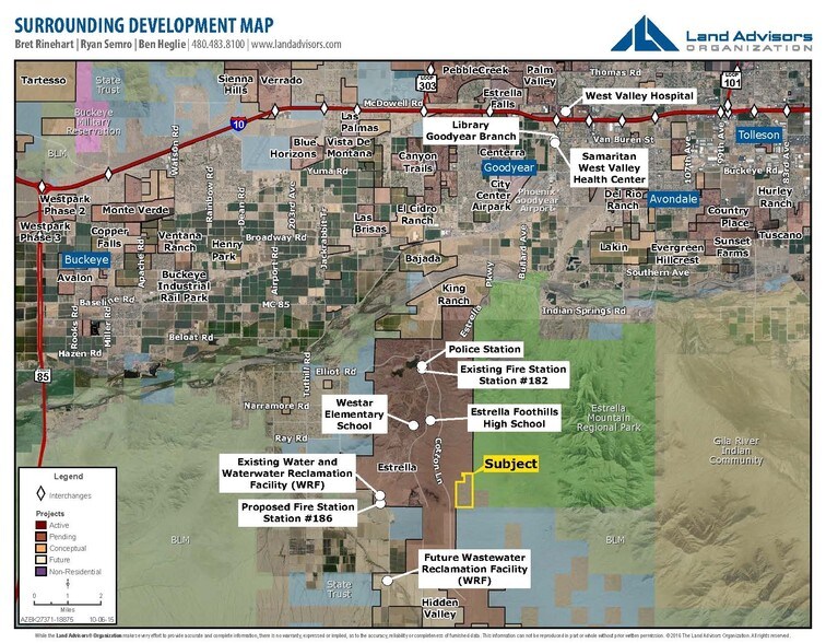 Goodyear Az On Map Nec Pecos Rd & Cotton Ln @ Cotton Lane, Goodyear, Az 85338 | Loopnet