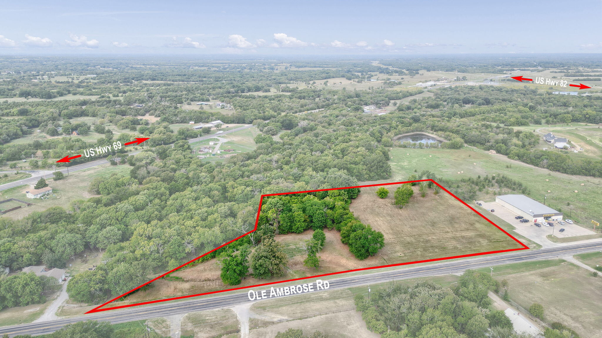 TBD TBD Ole Ambrose Road, Bells, TX for sale Aerial- Image 1 of 28