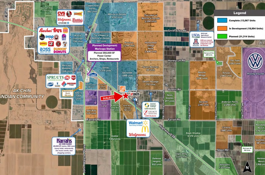 Maricopa Casa Grande Hwy, Maricopa, AZ for lease - Aerial - Image 3 of 4