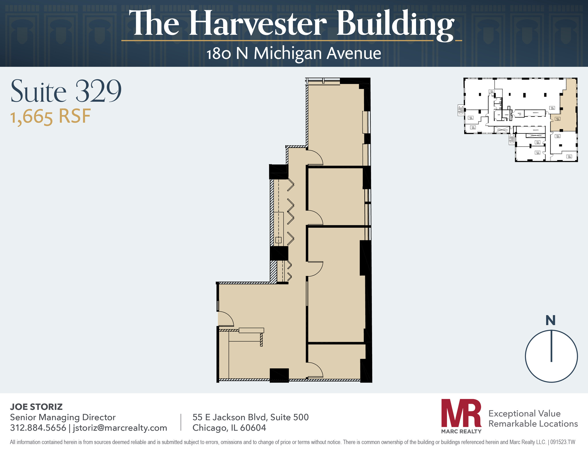 180 N Michigan Ave, Chicago, IL for lease Floor Plan- Image 1 of 7