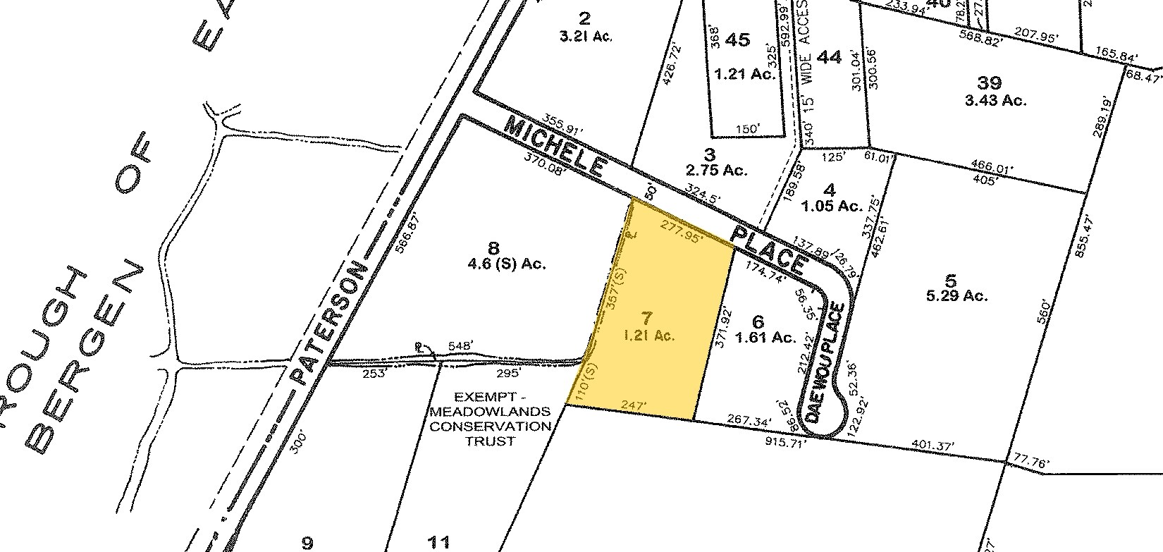 341 Michele Pl, Carlstadt, NJ for sale Plat Map- Image 1 of 1