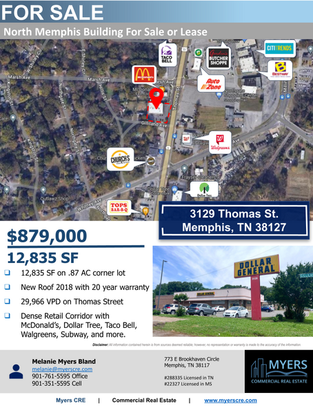 3129 Thomas St, Memphis, TN for sale - Building Photo - Image 1 of 7