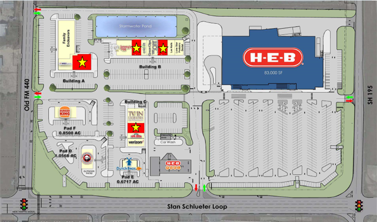 1103 W Stan Schlueter Loop, Killeen, TX for lease - Site Plan - Image 1 of 4