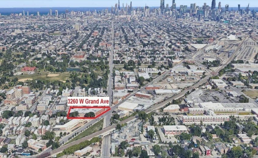 3260 W Grand Ave, Chicago, IL for sale - Aerial - Image 2 of 6