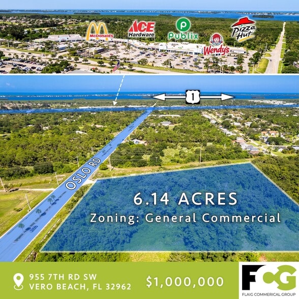 955 7th Rd SW, Vero Beach, FL for sale - Aerial - Image 1 of 6