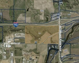 5300 E 60th St N, Sioux Falls, SD - AERIAL  map view