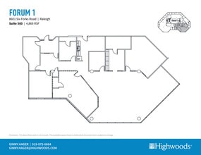 8601 Six Forks Rd, Raleigh, NC for lease Floor Plan- Image 1 of 4
