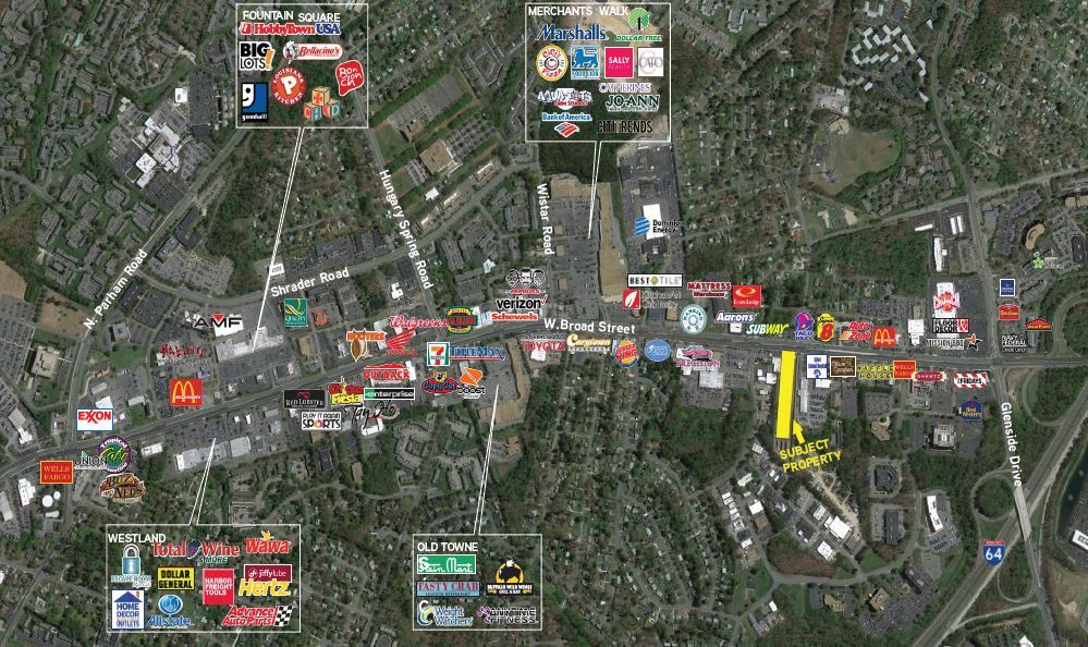 7217 W Broad St, Richmond, VA for sale Aerial- Image 1 of 1