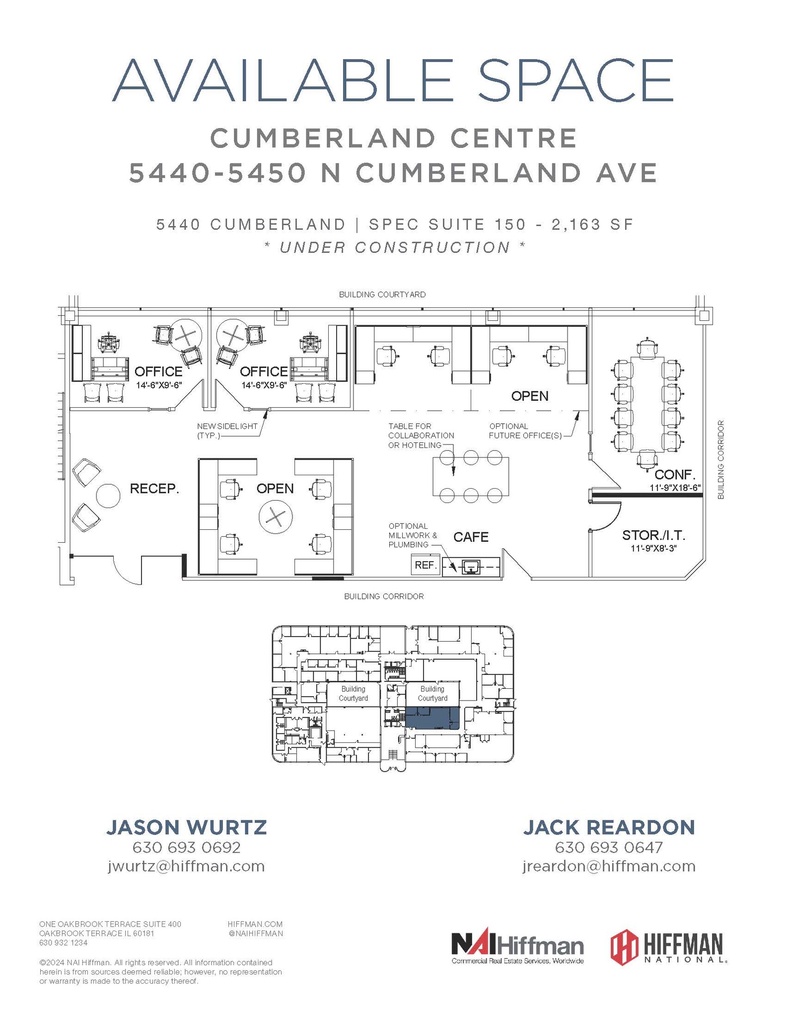 5440 N Cumberland Ave, Chicago, IL for lease Floor Plan- Image 1 of 11