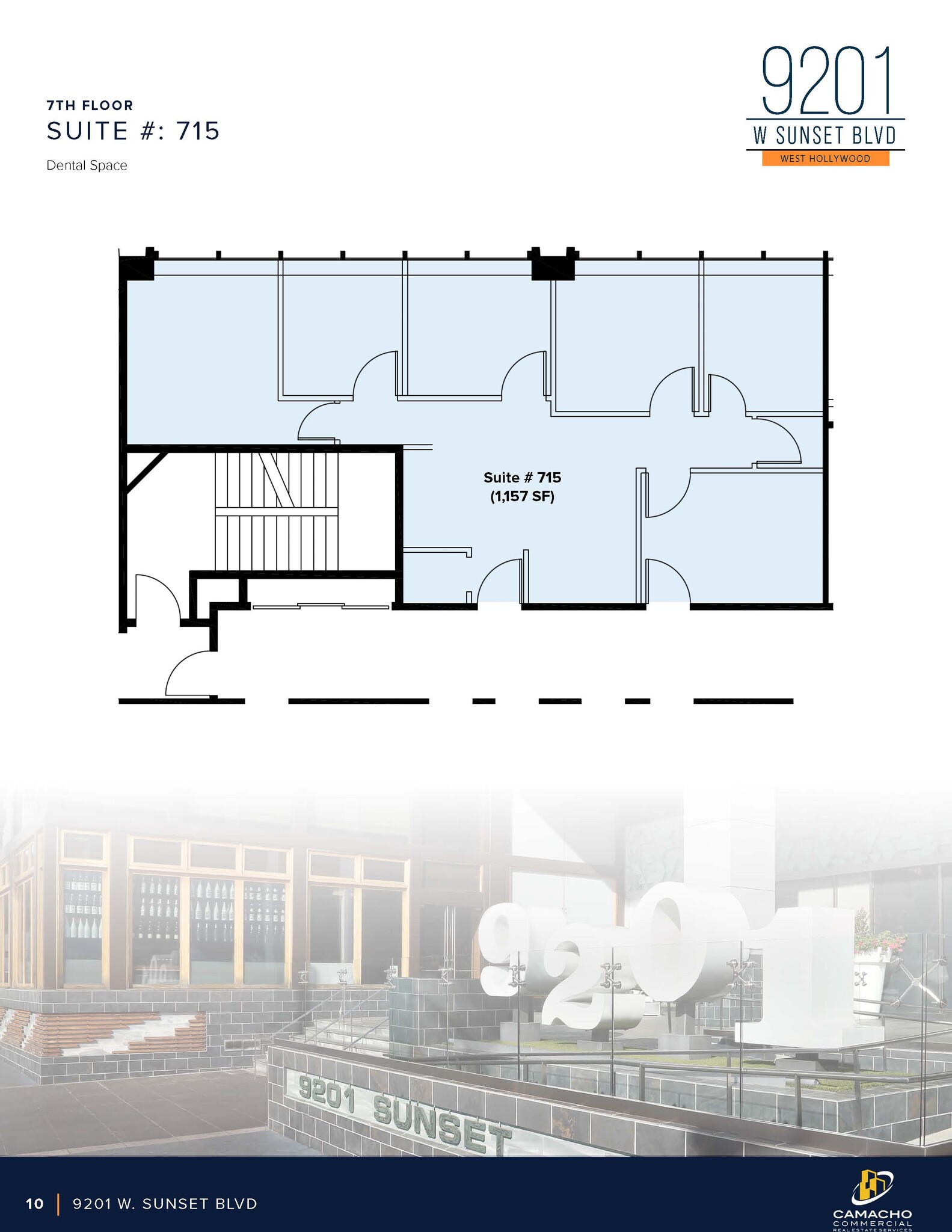 9201 W Sunset Blvd, West Hollywood, CA for lease Floor Plan- Image 1 of 1