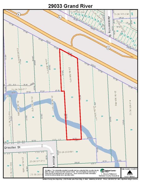 29033 Grand River Ave, Farmington Hills, MI for sale - Plat Map - Image 3 of 3