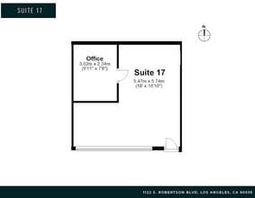 1122 S Robertson, Los Angeles, CA for lease Floor Plan- Image 1 of 1