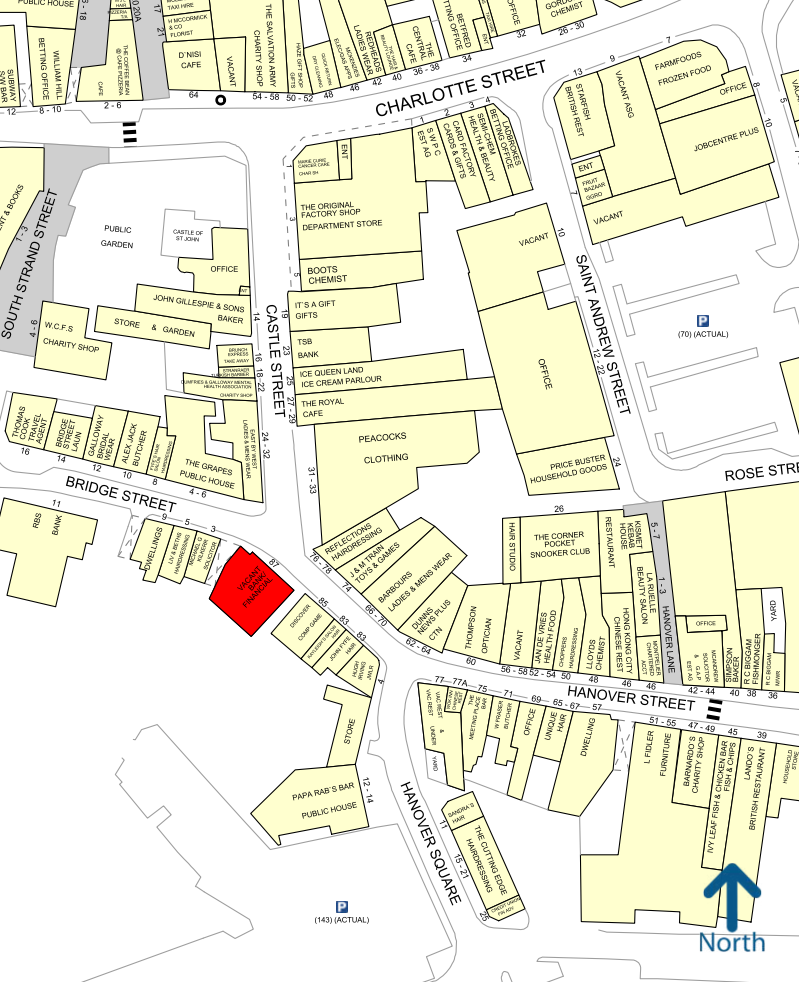 89 Hanover St, Stranraer for lease Goad Map- Image 1 of 1