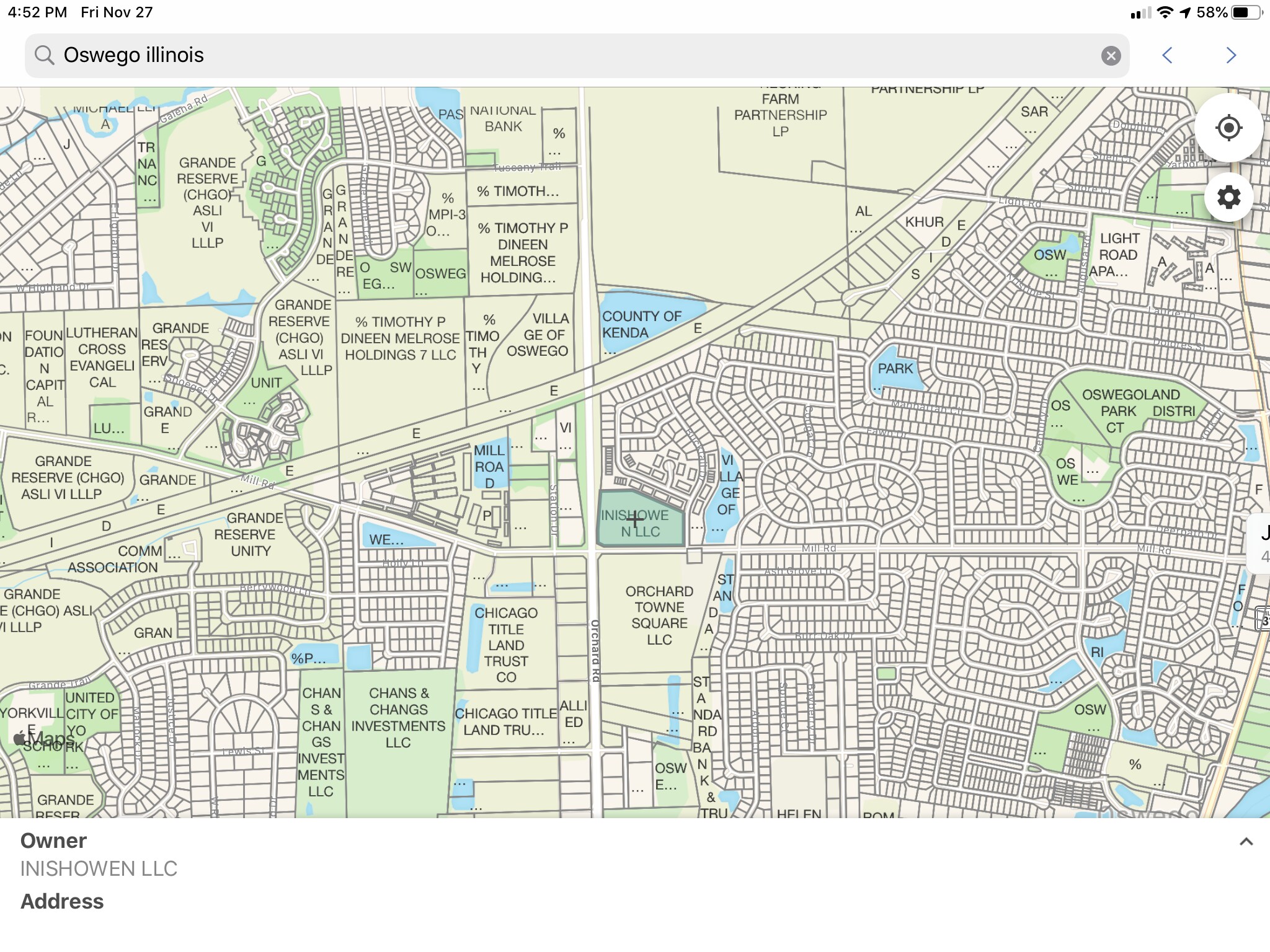 Orchard Road and Mill Street, Oswego, IL 60543 NEC Orchard & Mill