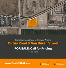 Citrus Rd and Van Buren, Goodyear, AZ - aerial  map view - Image1