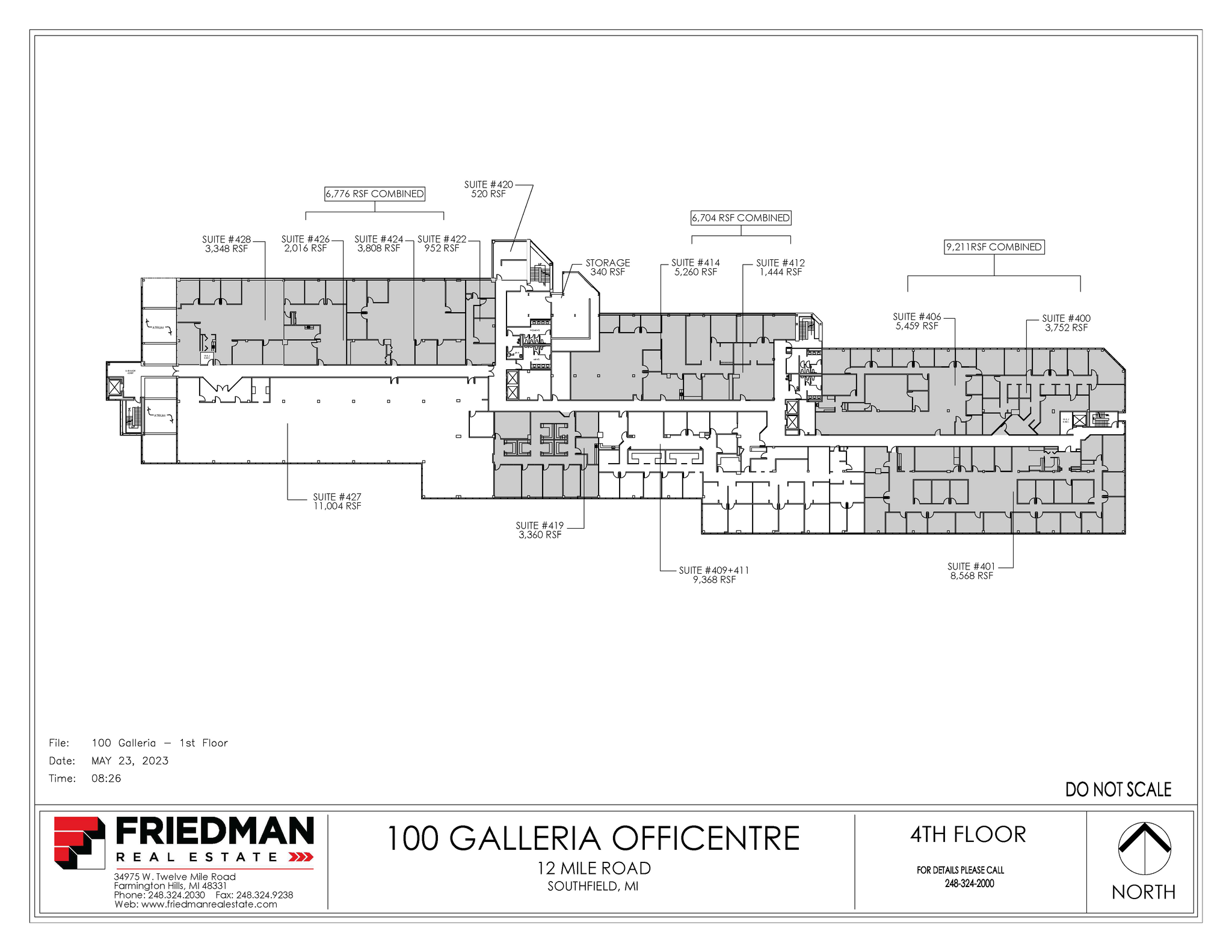 100 Galleria Officentre, Southfield, MI for sale Floor Plan- Image 1 of 1