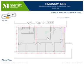1966 Greenspring Dr, Timonium, MD for lease Floor Plan- Image 1 of 1