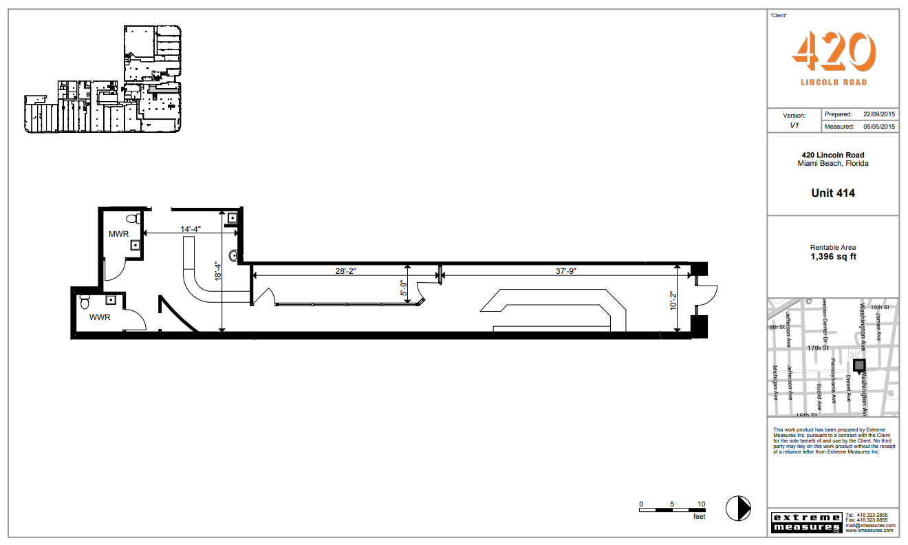 420 Lincoln Rd, Miami Beach, FL for lease Floor Plan- Image 1 of 1