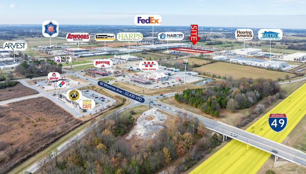 322 N Goad Springs St, Lowell, AR for lease - Building Photo - Image 2 of 8