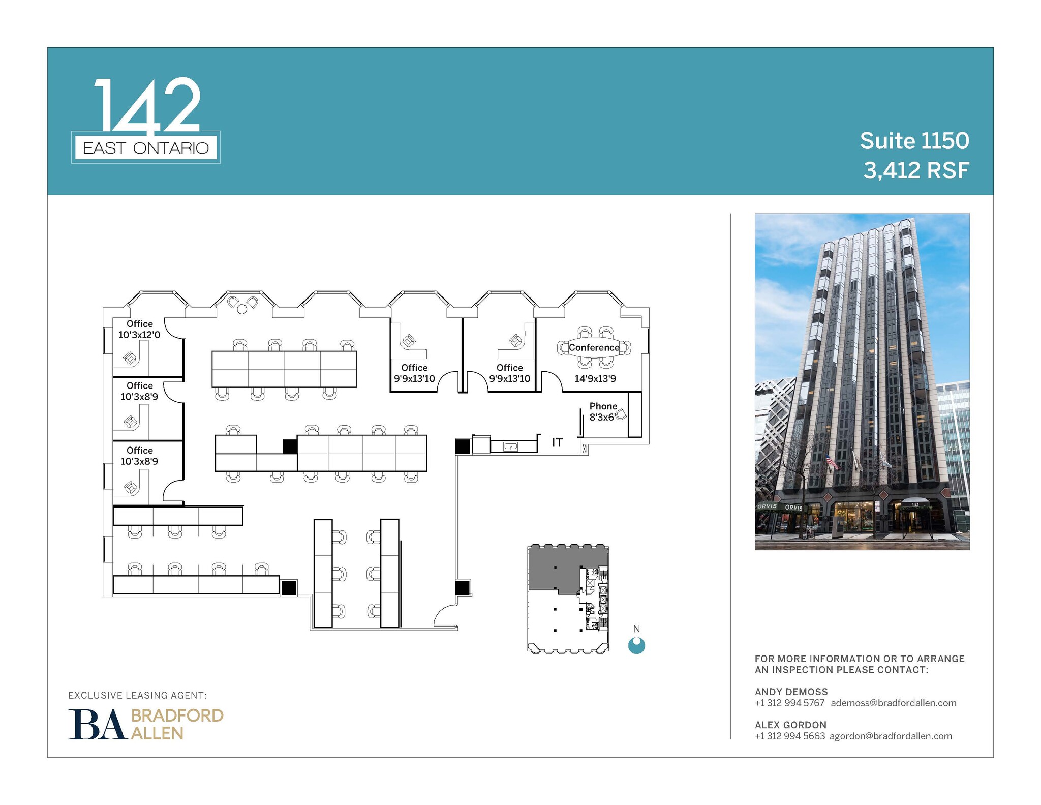 142 E Ontario St, Chicago, IL for lease Floor Plan- Image 1 of 5