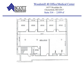 14377 Woodlake Dr, Chesterfield, MO for lease Floor Plan- Image 1 of 5