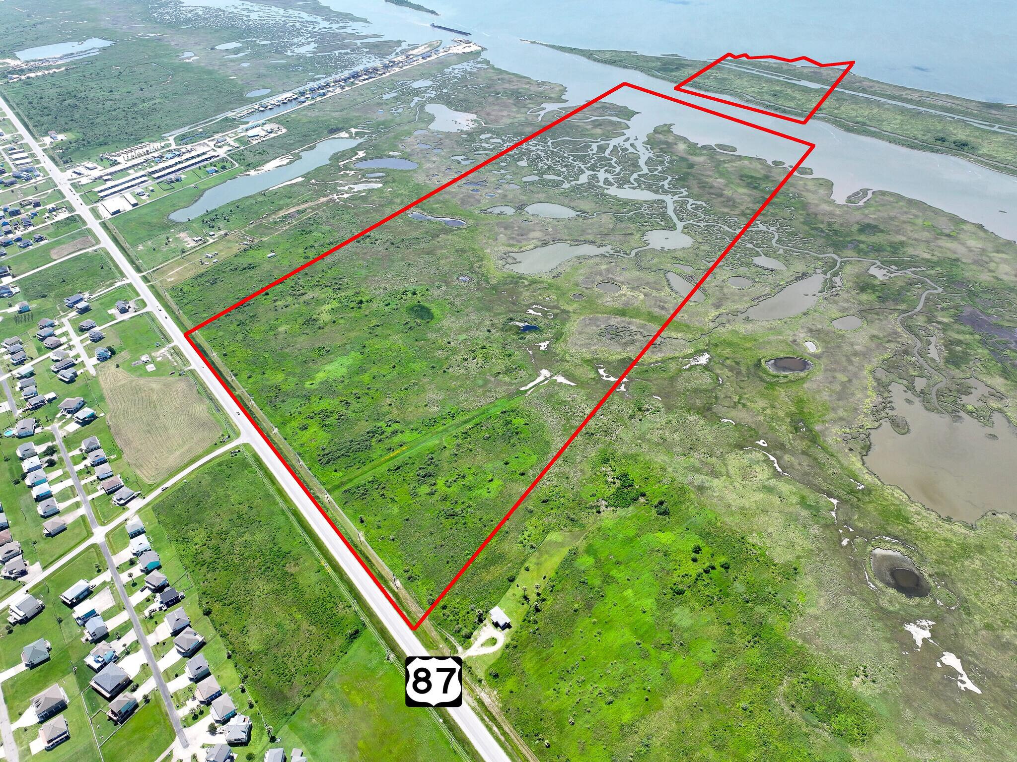 3127 Hwy 87, Crystal Beach, TX for sale Aerial- Image 1 of 7