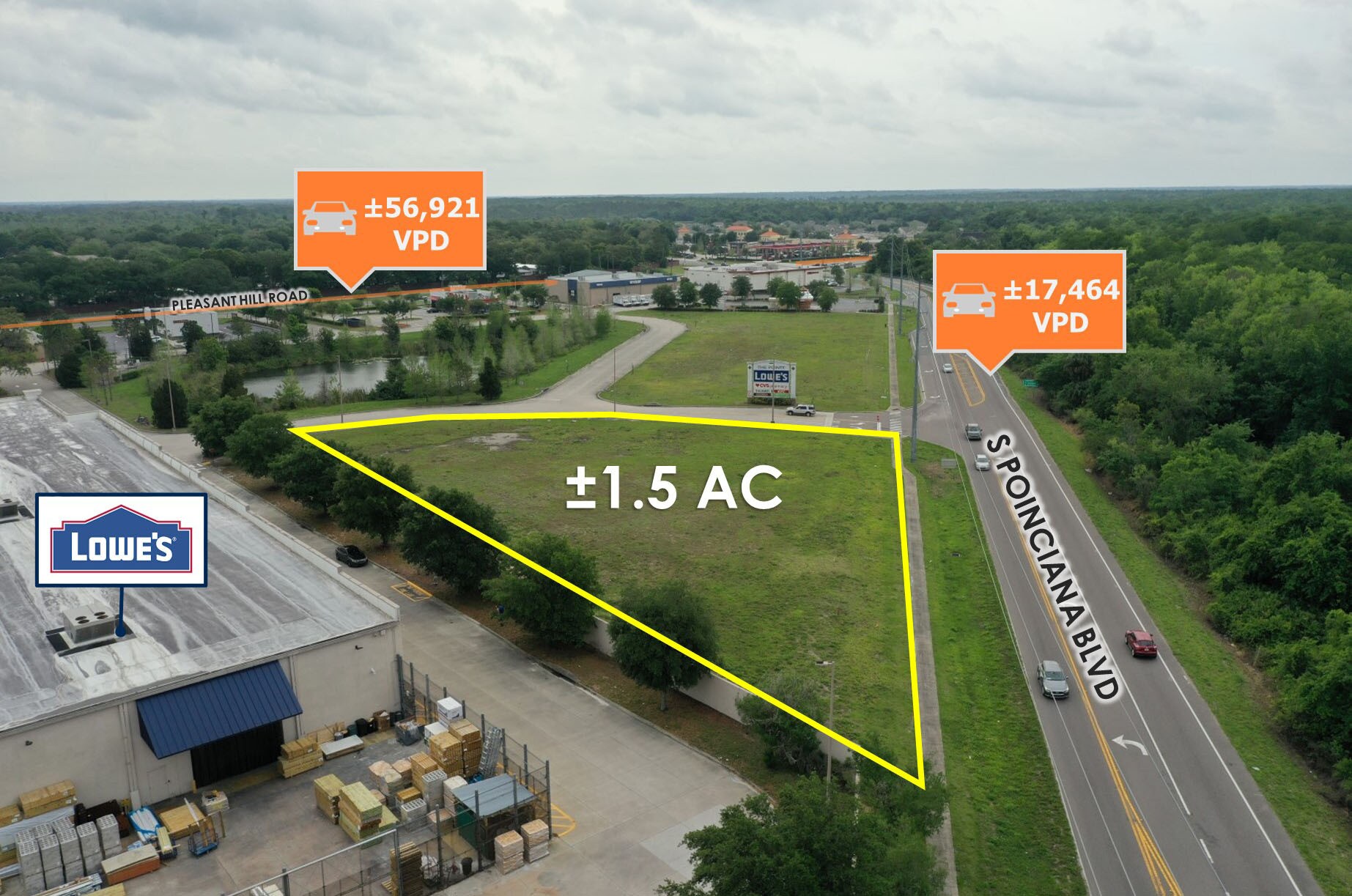 4451 S Poinciana Blvd, Kissimmee, FL 34758 Poinciana Pad Lowe’s