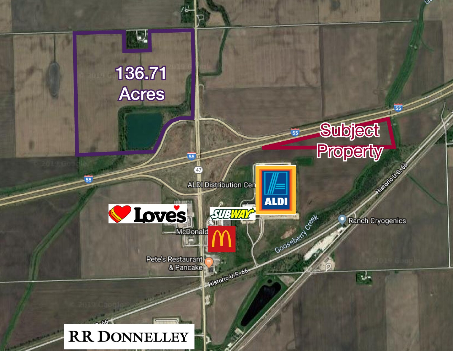 Sec I-55, Dwight, IL for sale Primary Photo- Image 1 of 1