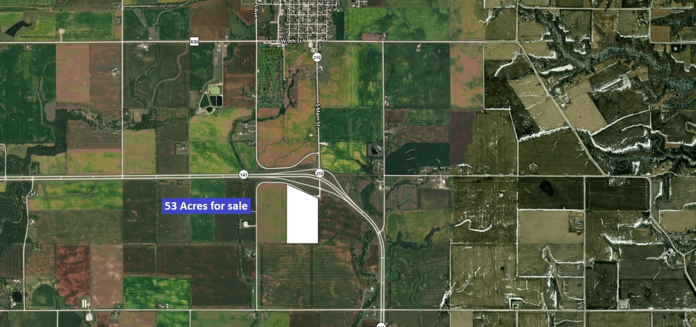 S avenue Ave, Woodward, IA for sale - Aerial - Image 1 of 3