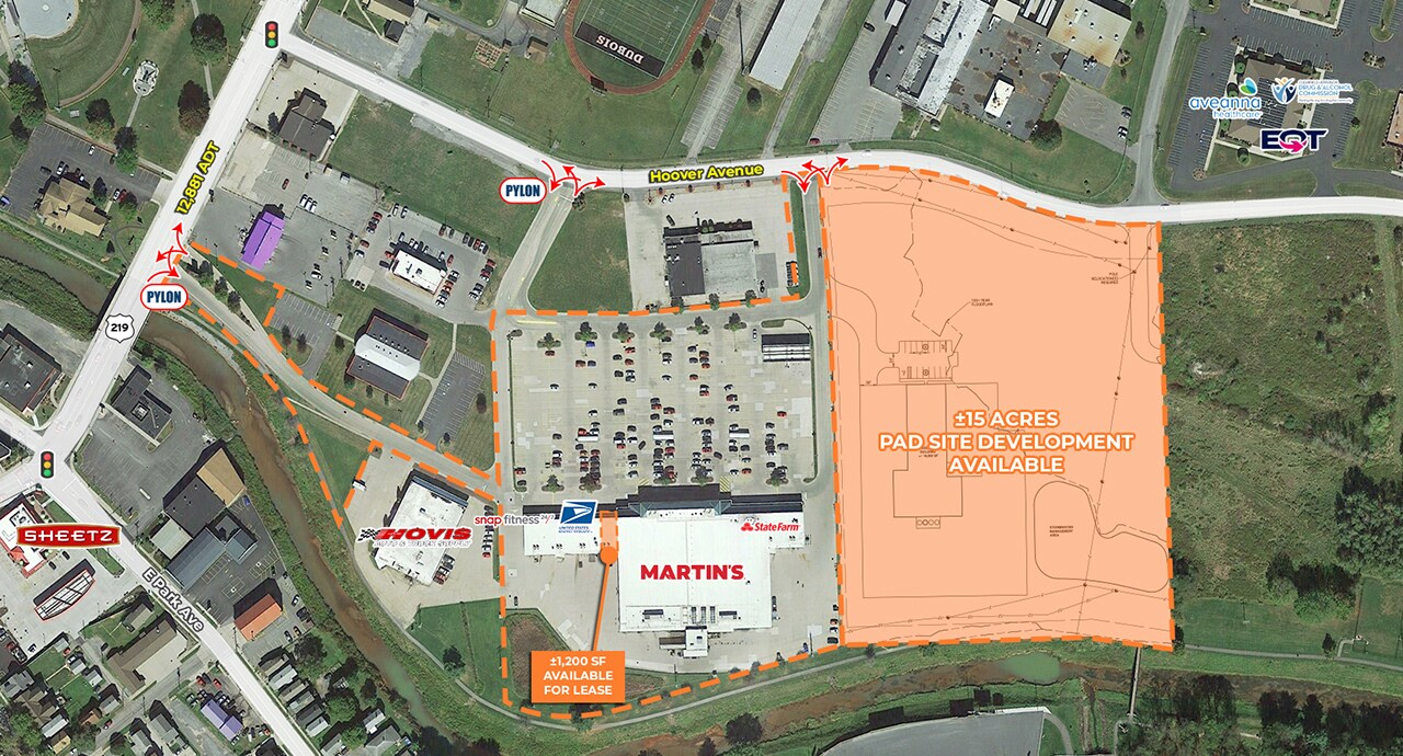 80 Hoover Ave, Du Bois, PA for sale Aerial- Image 1 of 3