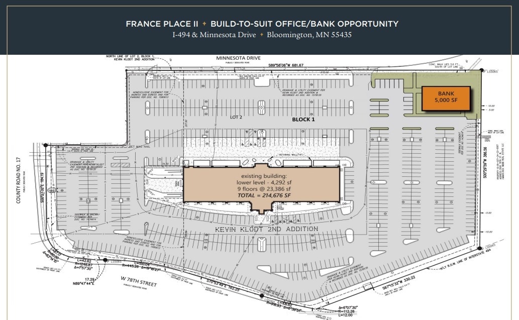 I-494 & Minnesota Dr, Bloomington, MN for lease Site Plan- Image 1 of 1
