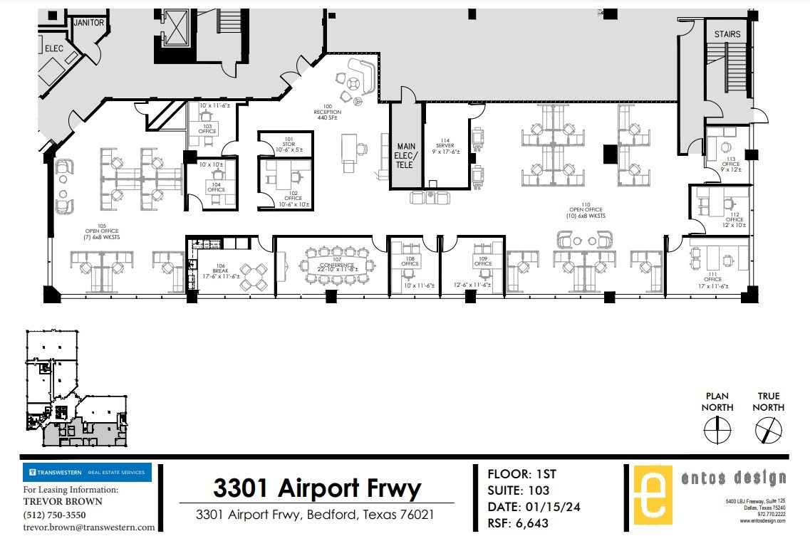 3301 Airport Fwy, Bedford, TX for lease Floor Plan- Image 1 of 1