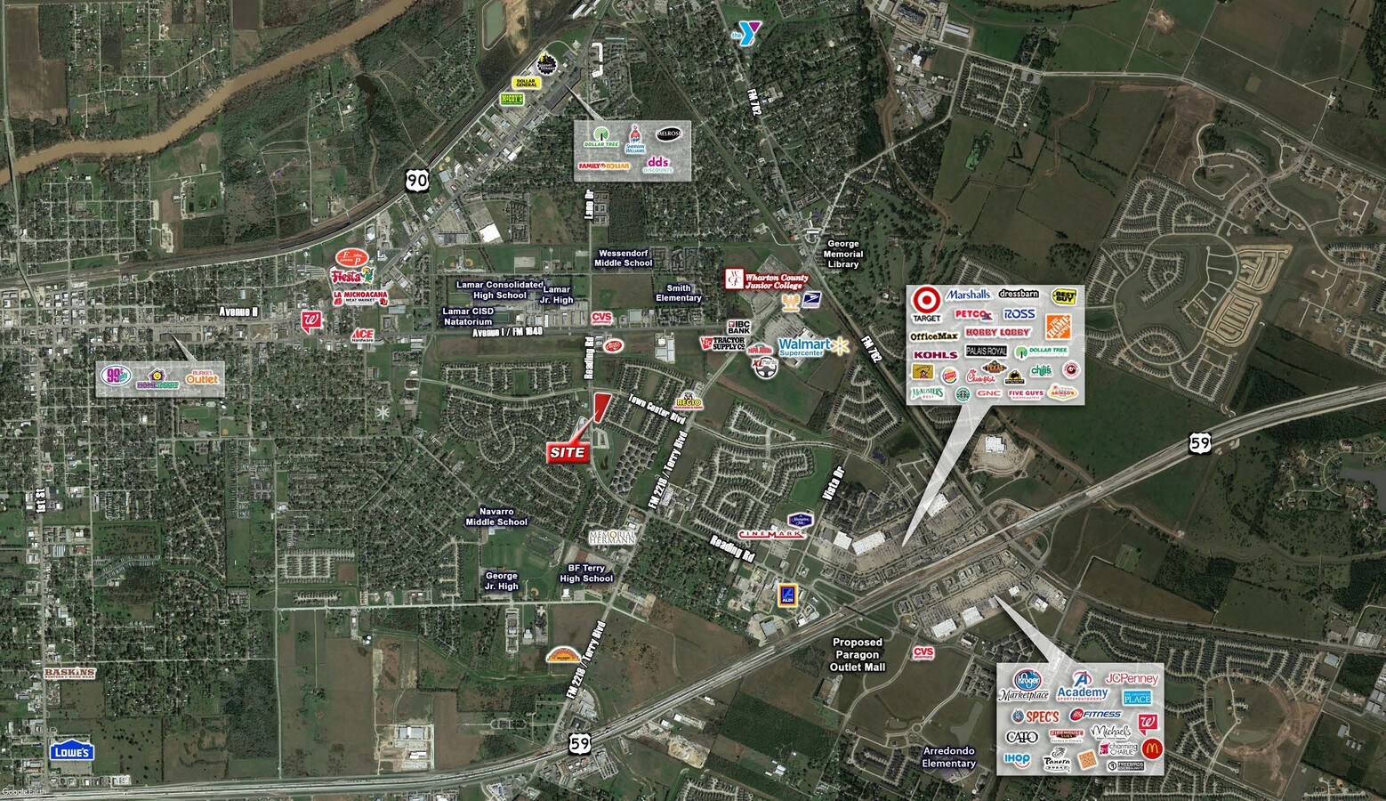 SEC of Town Center Blvd & Reading Rd, Rosenberg, TX, 77471 Commercial