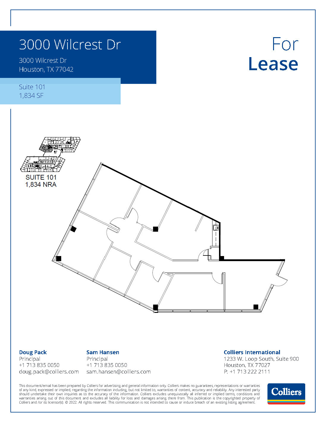 3000 Wilcrest Dr, Houston, TX for lease Floor Plan- Image 1 of 1