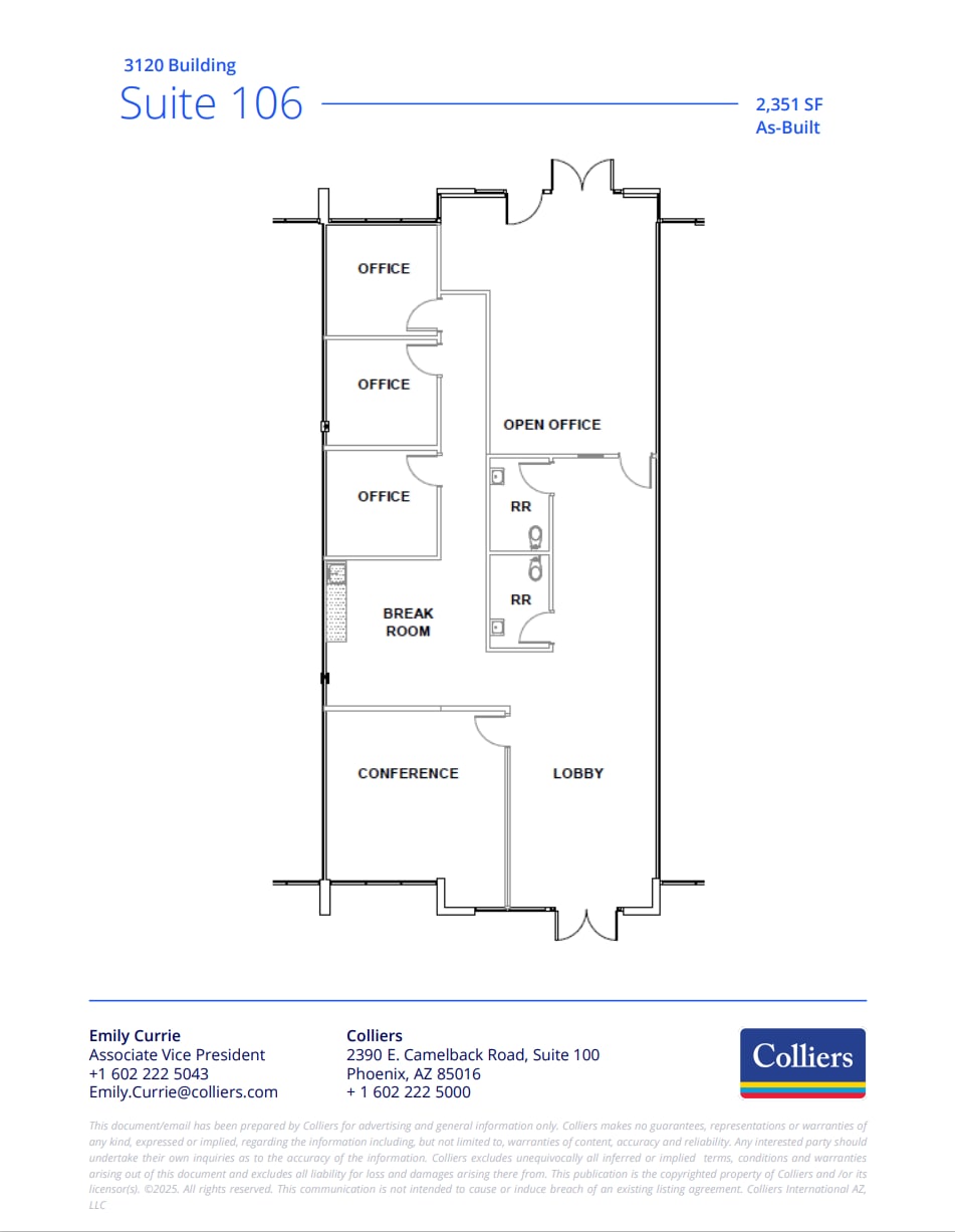 3150 N Arizona Ave, Chandler, AZ for lease Floor Plan- Image 1 of 2